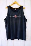 Vintage Harley - Broken Spoke Faded Black Singlet - XLarge