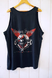 Vintage Harley - Broken Spoke Faded Black Singlet - XLarge