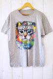 Vintage Animal - Colourful Cat - Medium