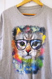 Vintage Animal - Colourful Cat - Medium