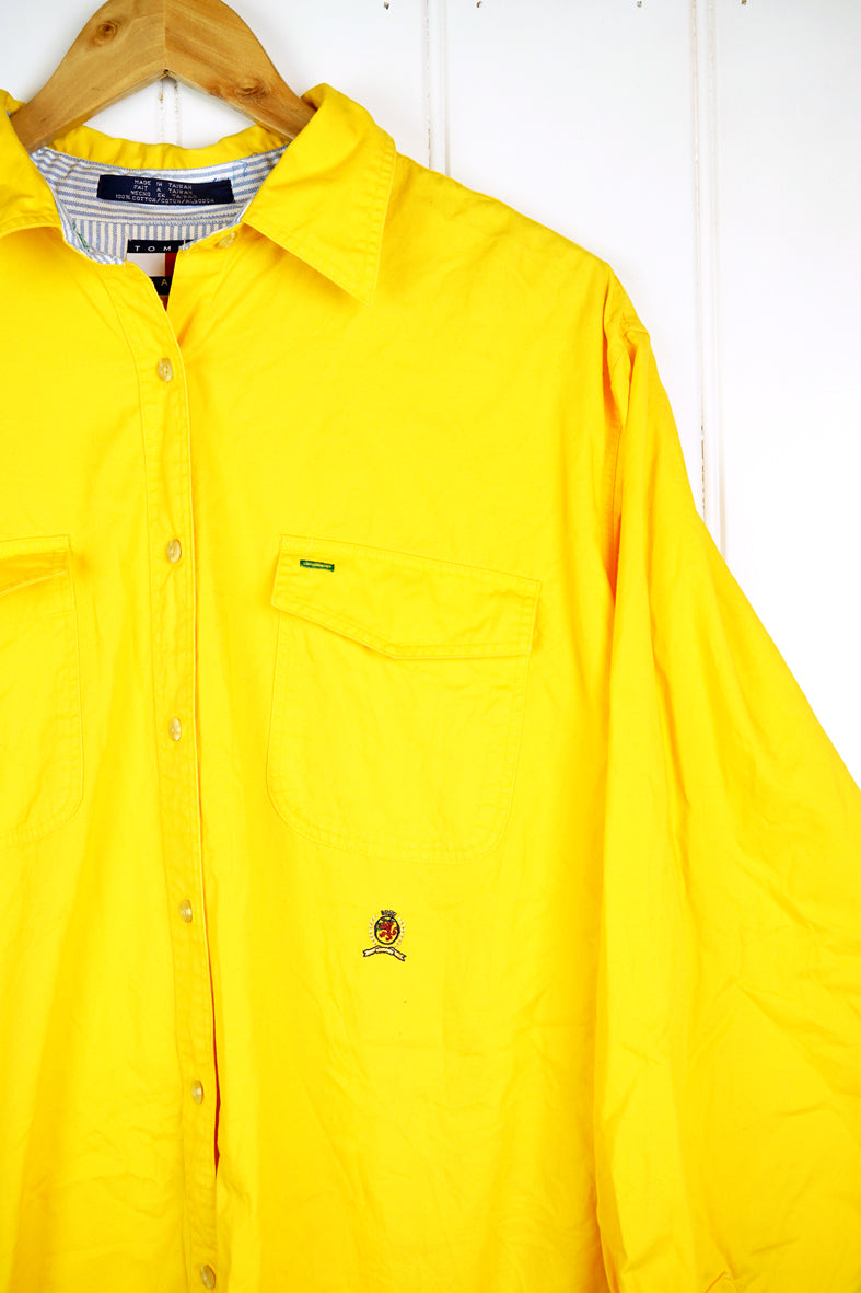 Vintage Tommy - Yellow Shirt - Medium