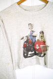 Vintage Pop Culture - Wallace & Gromit Grey Cropped Tee - Large