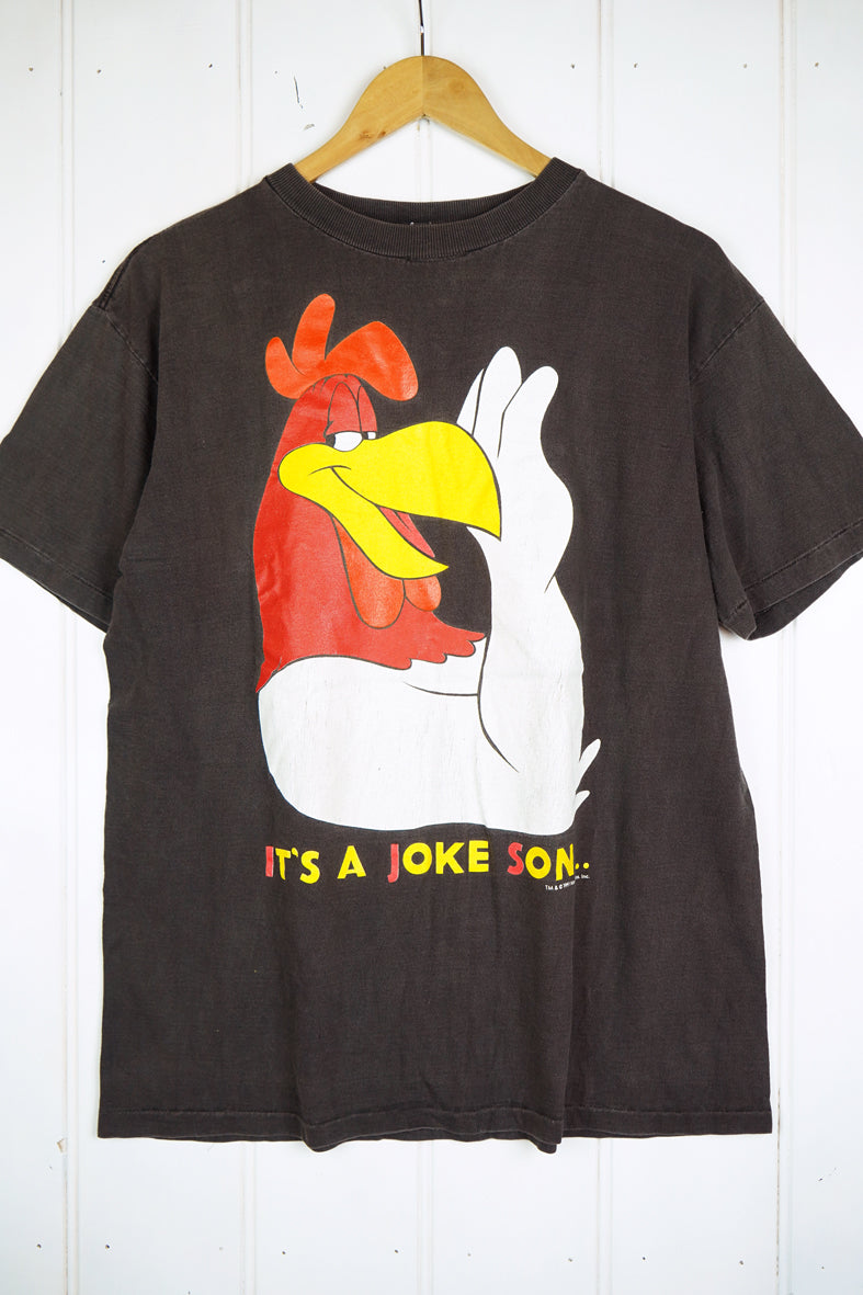 Vintage Pop Culture - Joke Black Tee - Medium