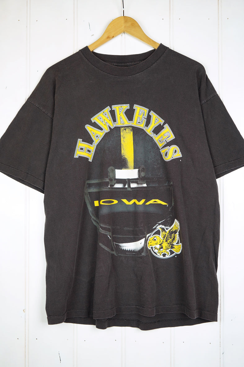 Vintage Sports - Iowa Hawkeyes Black Tee - XLarge