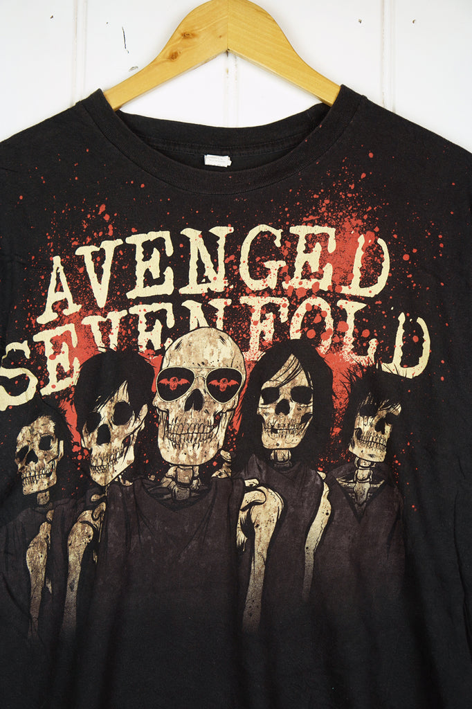 Preloved Music - Avenged Sevenfold Black Tee - Large