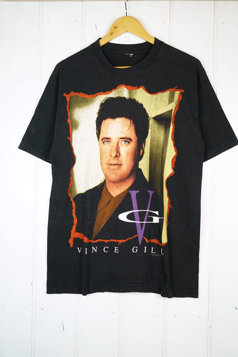 Vintage Music - Vince Gill 96 Black Tee - Medium