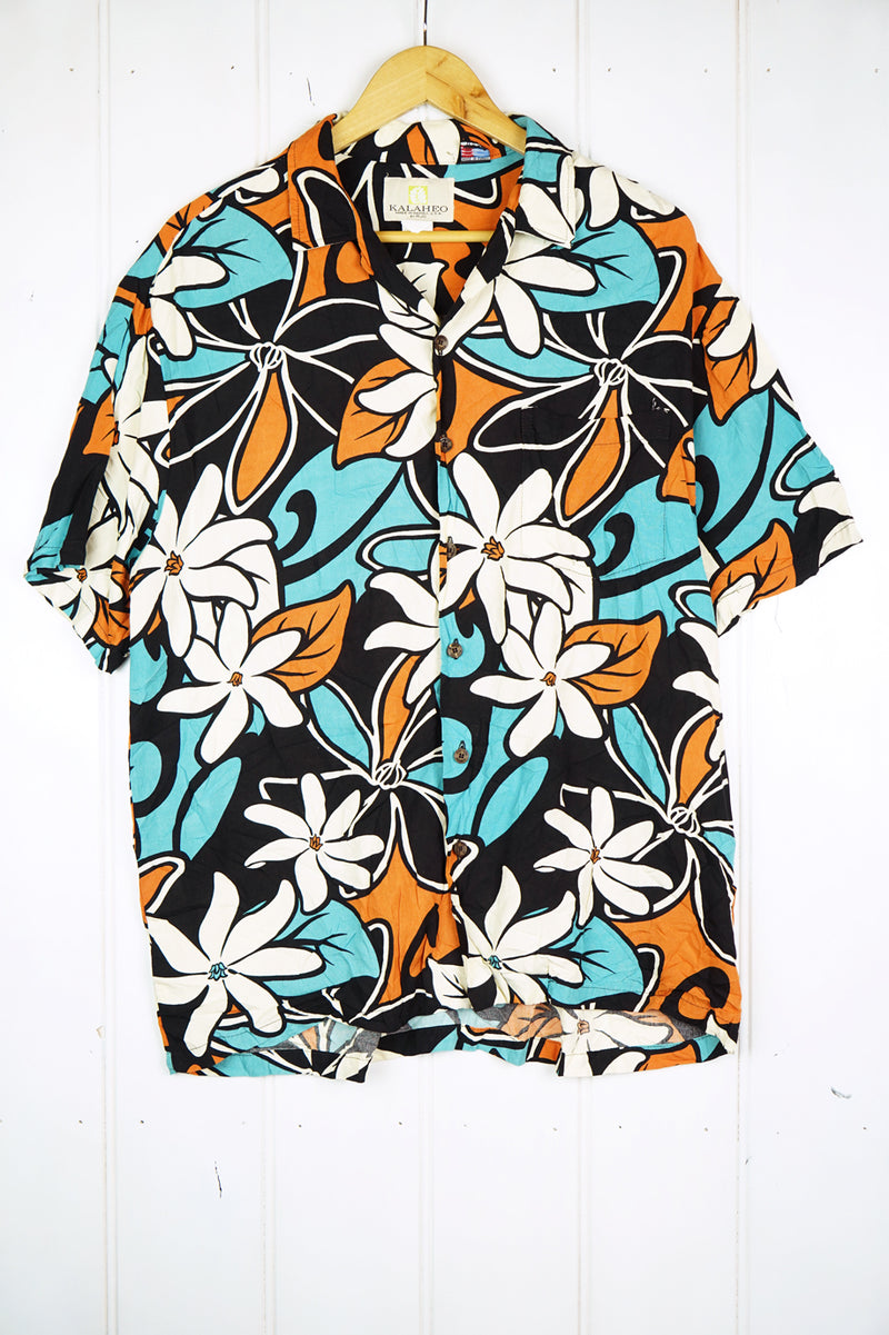 Vintage Party Shirt - Kalaheo Shirt - Large