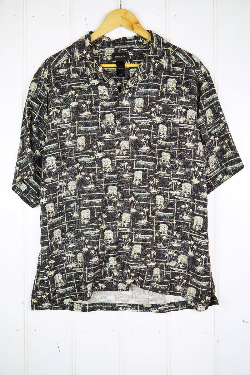 Vintage Party Shirt - Claiborne Shirt - Large