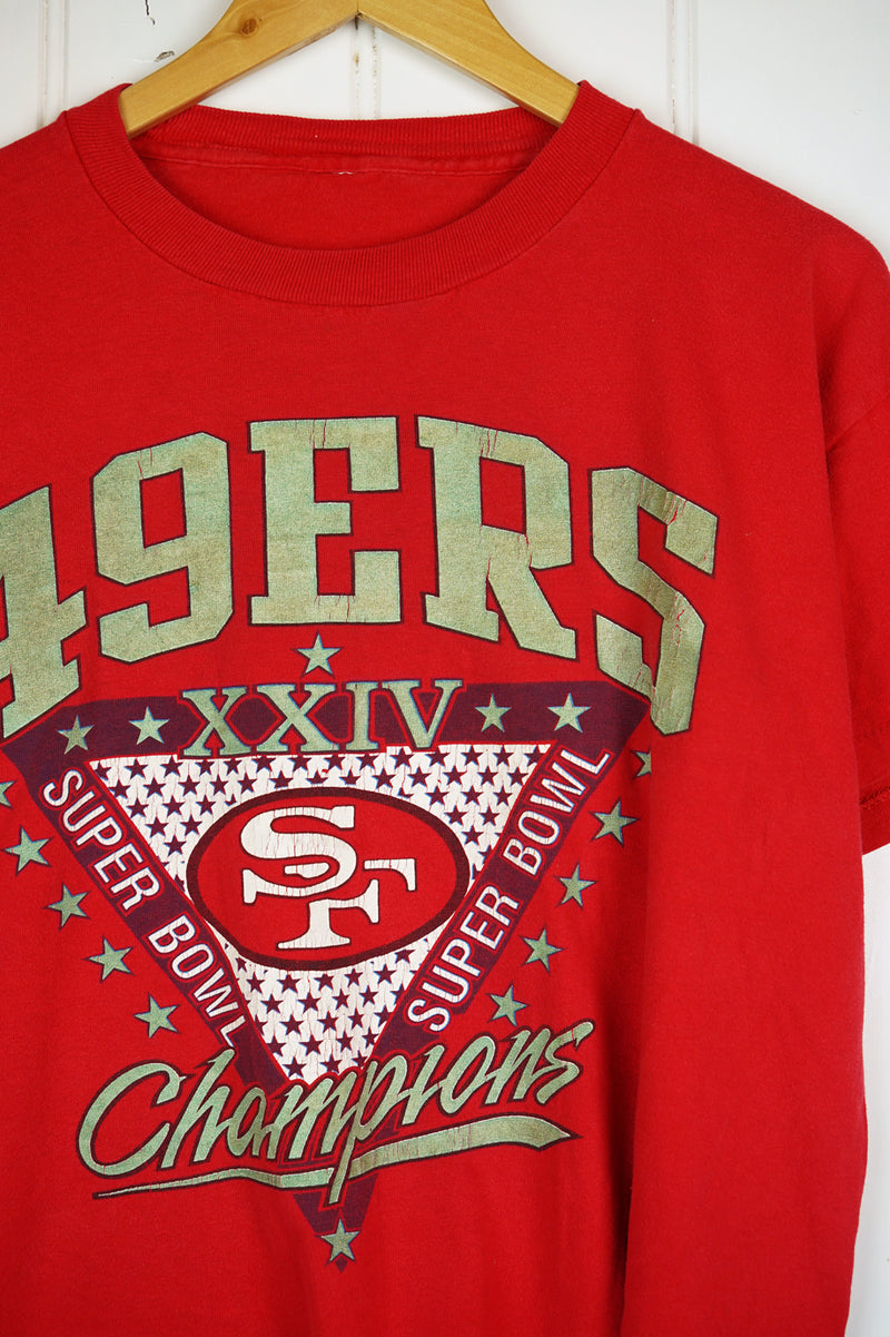 Vintage Sports - 49ers Red Tee - Medium