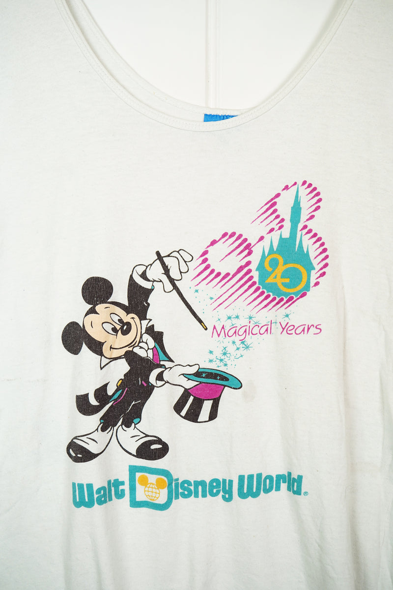 Vintage Cartoon -  Disney World Singlet - Large
