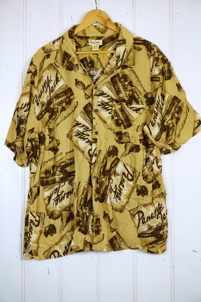 Vintage Hawaiian Shirt - Panama Jack Shirt - 2XLarge