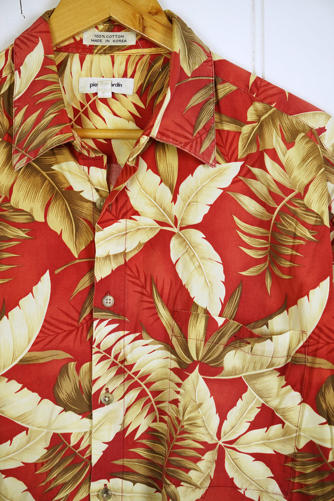 Vintage Hawaiian Shirt - Pierre Cardin Shirt - XLarge