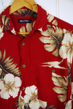 Vintage Hawaiian Shirt - Red Puritan Shirt - Medium