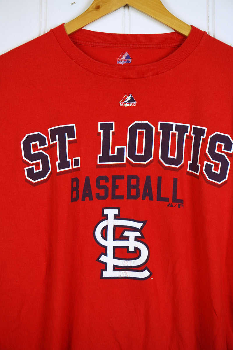 Majestic, Shirts, St Louis Cardinals Vintage Tshirt Size 4x Large 8s  Single Stich Majestic