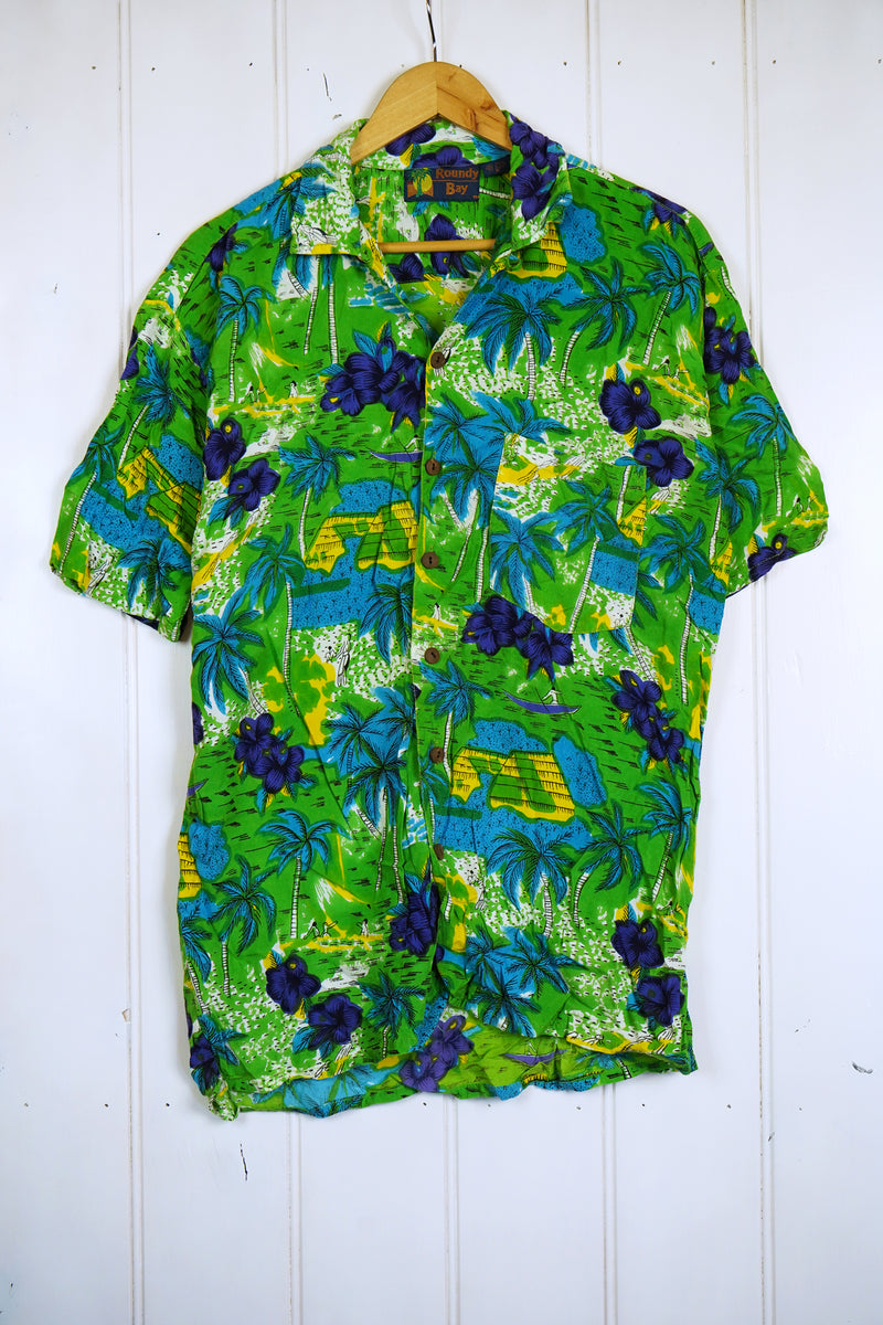 Vintage Party Shirt - Roundy Bay Shirt - Medium