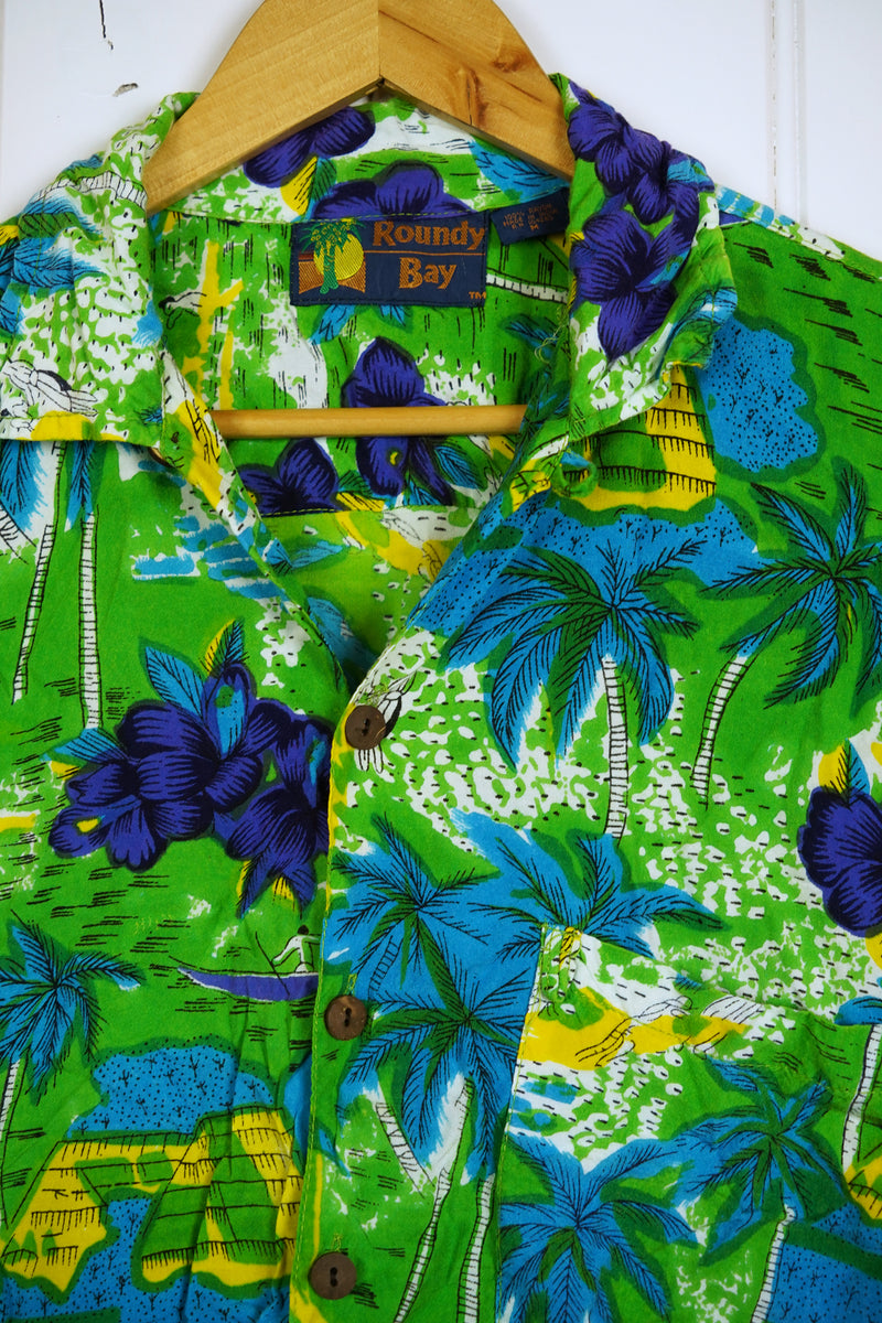 Vintage Party Shirt - Roundy Bay Shirt - Medium
