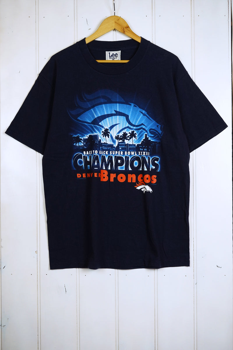 Vintage Sports - Broncos Back 2 Back Tee - Large