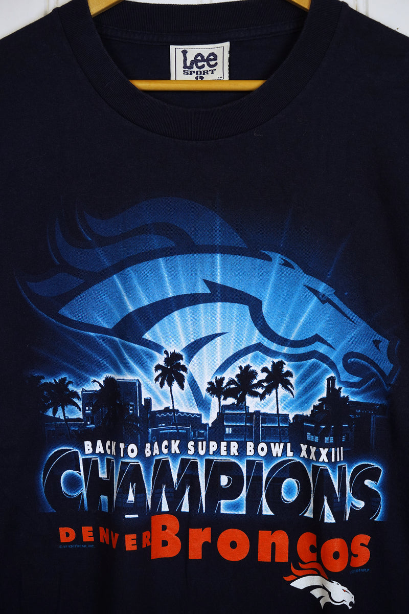 Vintage Sports - Broncos Back 2 Back Tee - Large