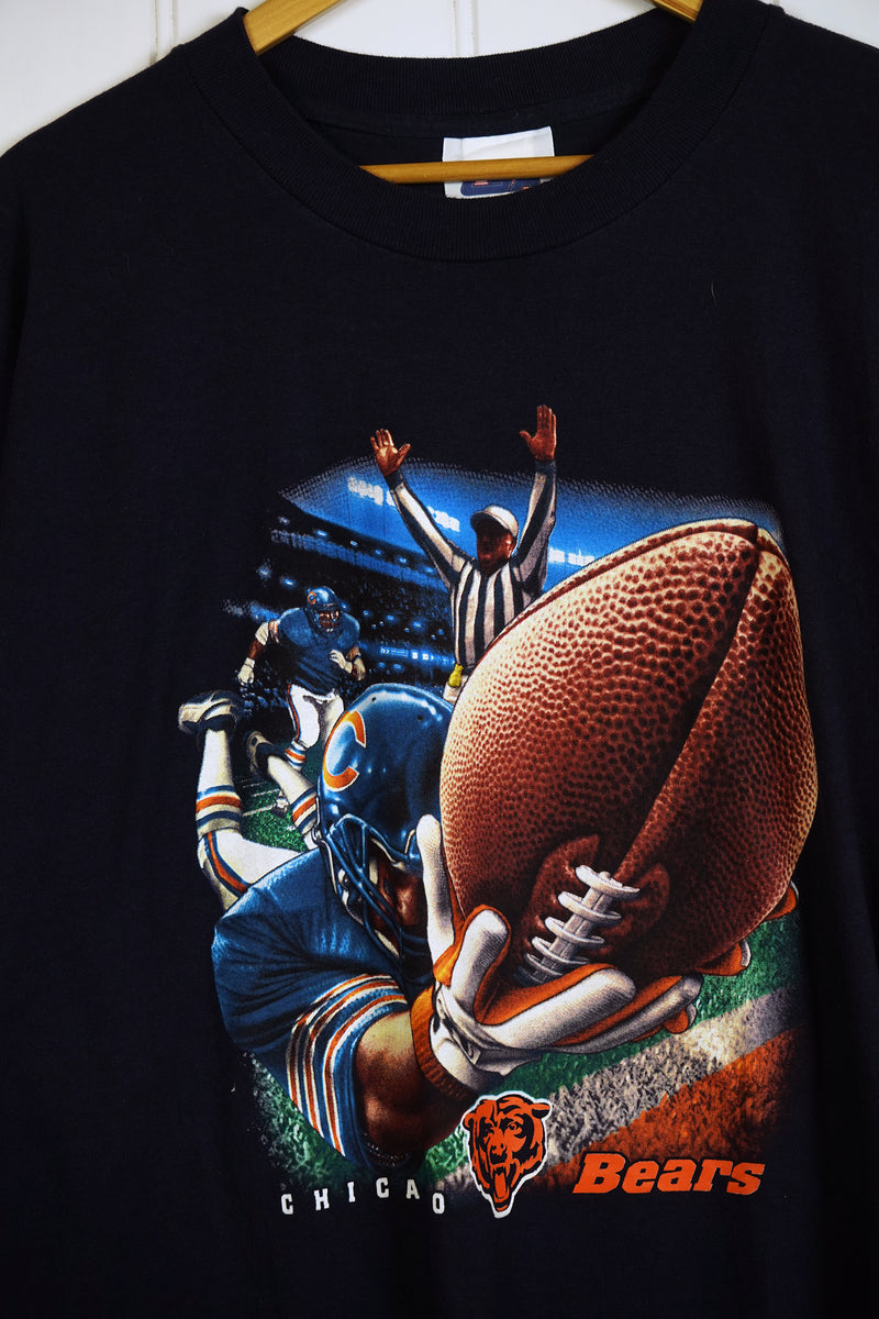 Vintage Sports - Chicago Bears Navy Tee - 3XLarge