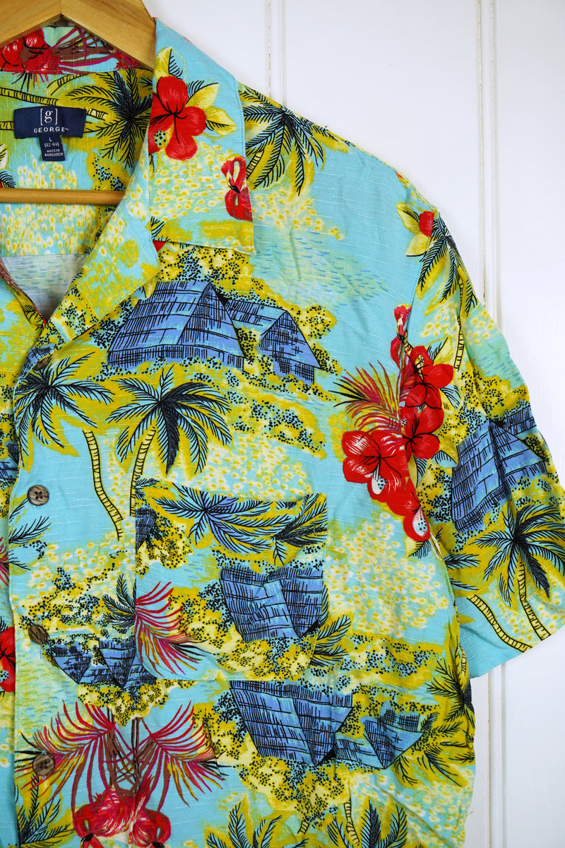 Vintage Party Shirt - George Shirt - Large