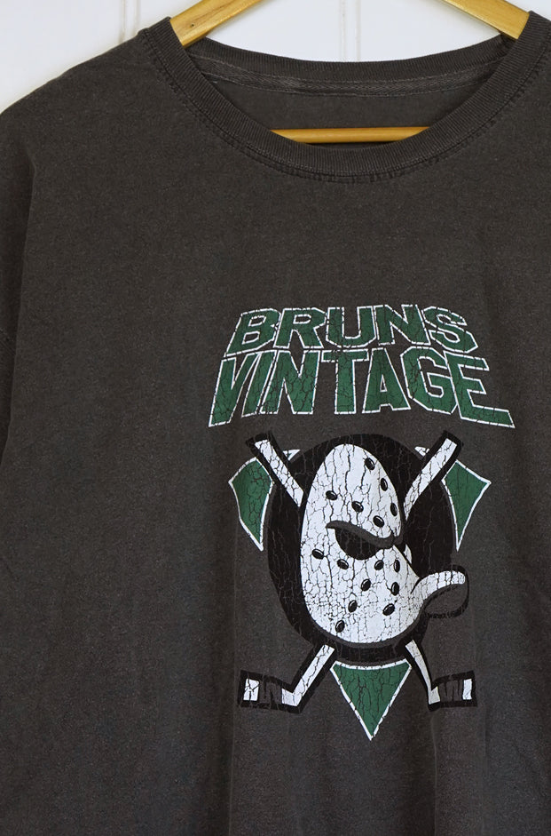 Ducks Vintage Faded Black Tee