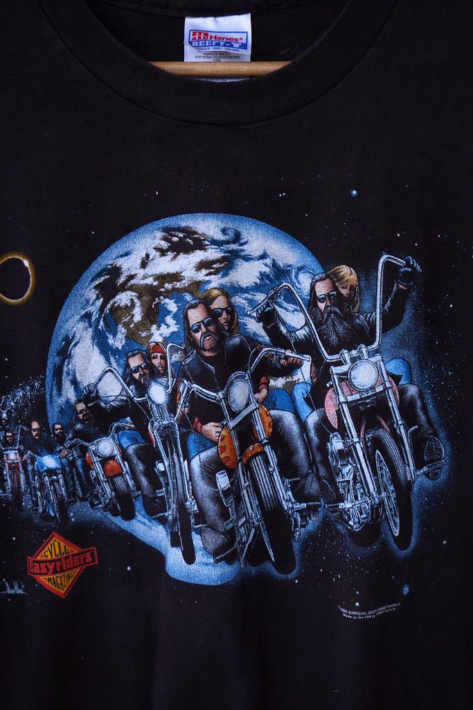 Vintage Harley - Easy Riders David Mann Black Tee - 2XLarge