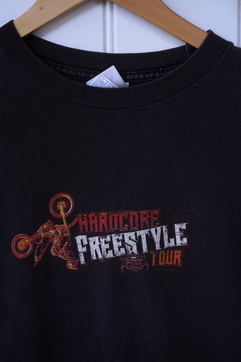 Vintage Bike - Freestyle Black Tee - Small