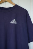 Vintage Adidas - Adidas Faded Navy Tee - 2XLarge