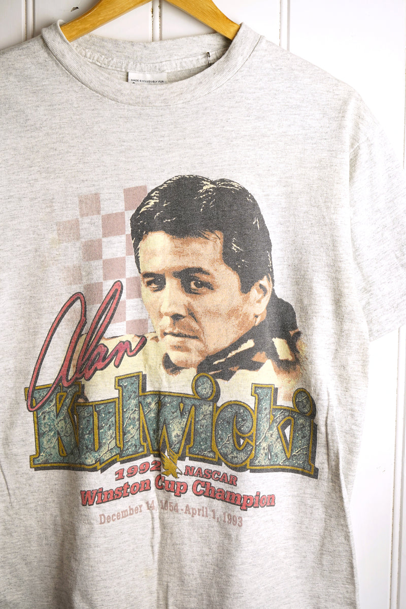 Vintage Nascar - 1992 Alan Kulwicki Grey Tee - Medium
