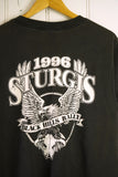 Vintage Harley - 1996 Sturgis Faded Black Tee - Medium