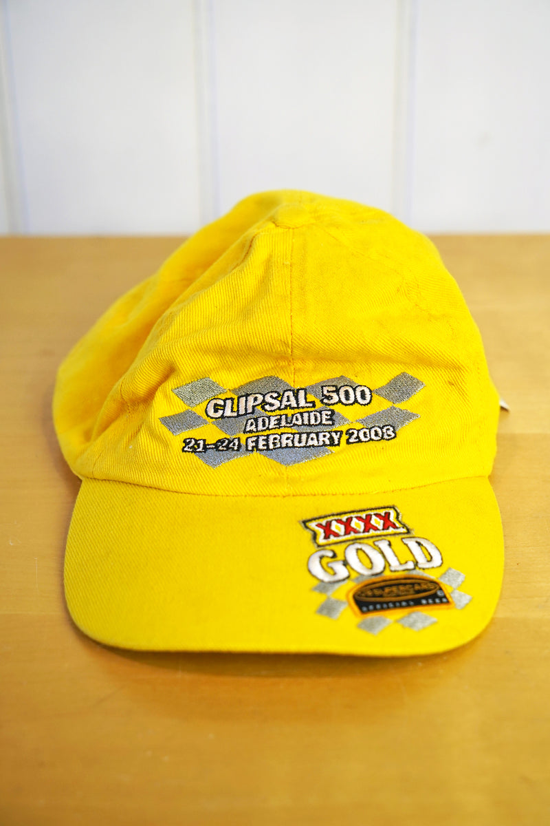 Vintage Hat - 2008 Clipsall 500 Yellow Snap Back
