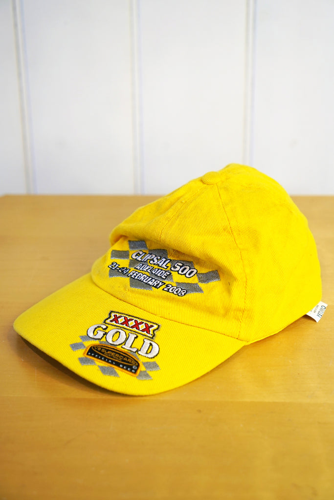 Vintage Hat - 2008 Clipsall 500 Yellow Snap Back