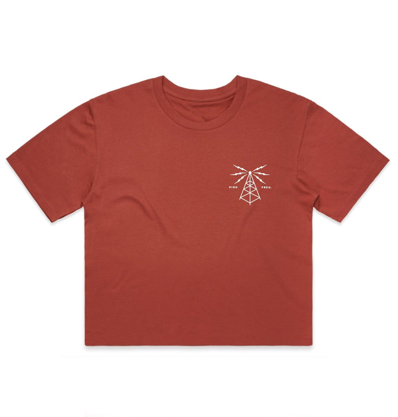 Airwaves Crop - Coral