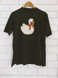 Vintage Swan Applique T-Shirt - Small