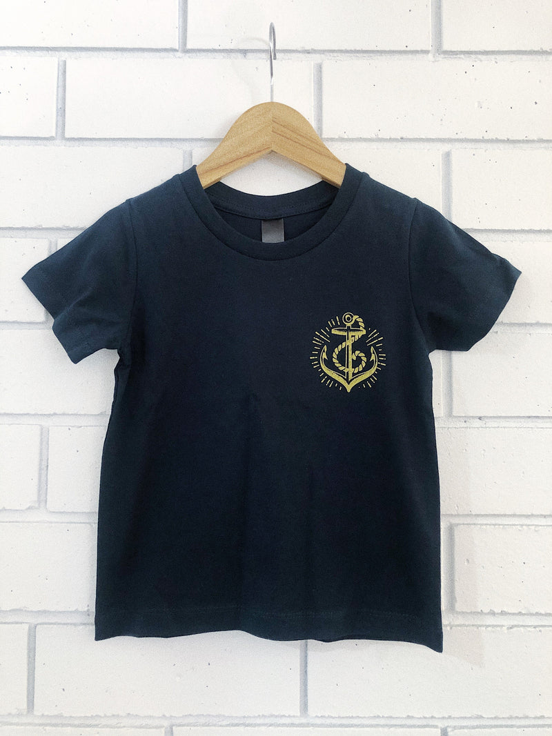 Anchors Kids Tee - Navy