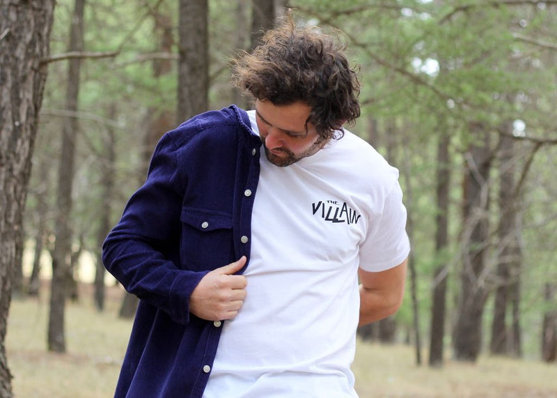 Lazy Sundae 'Fortune Teller - Navy' Corduroy Shirt