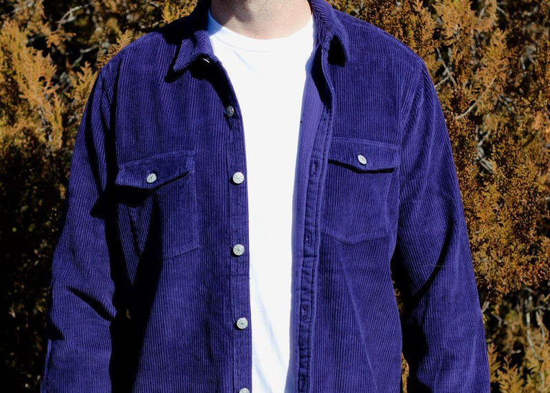 Lazy Sundae 'Fortune Teller - Navy' Corduroy Shirt