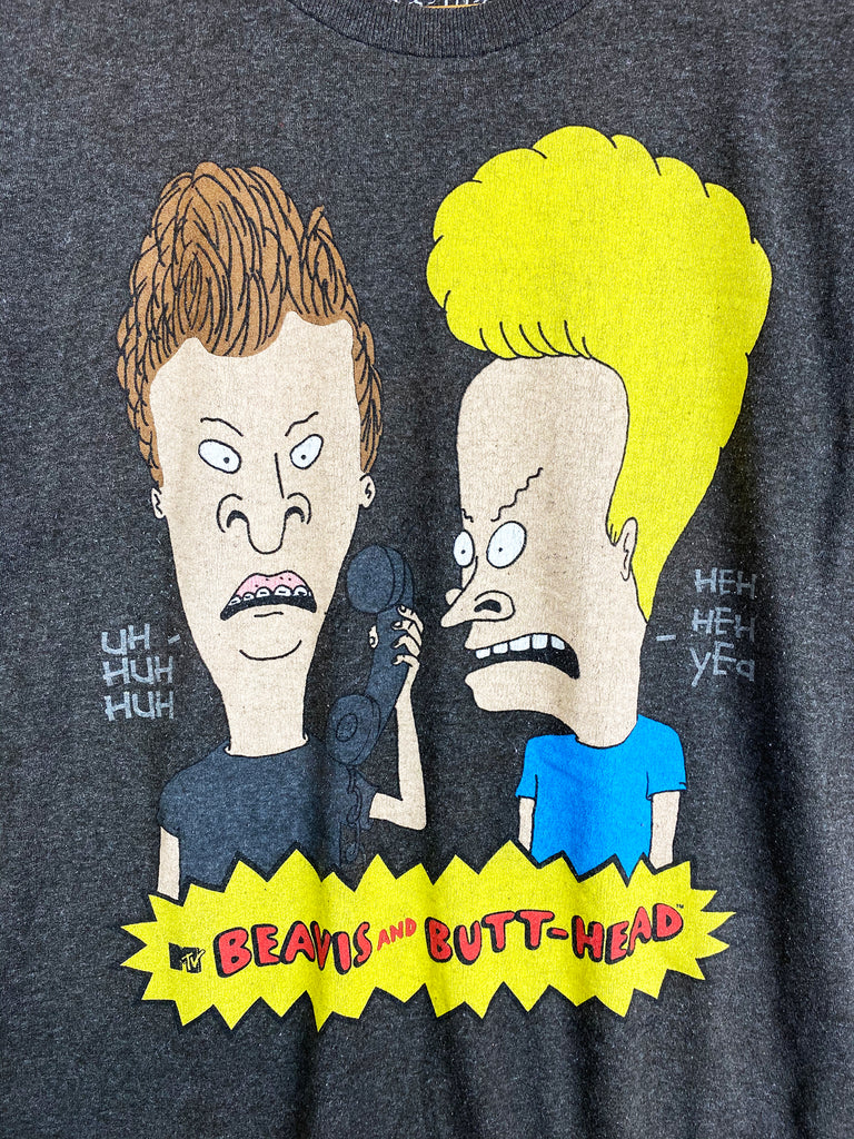 Vintage Pop Culture - Beavis And Butthead Black Tee - Small