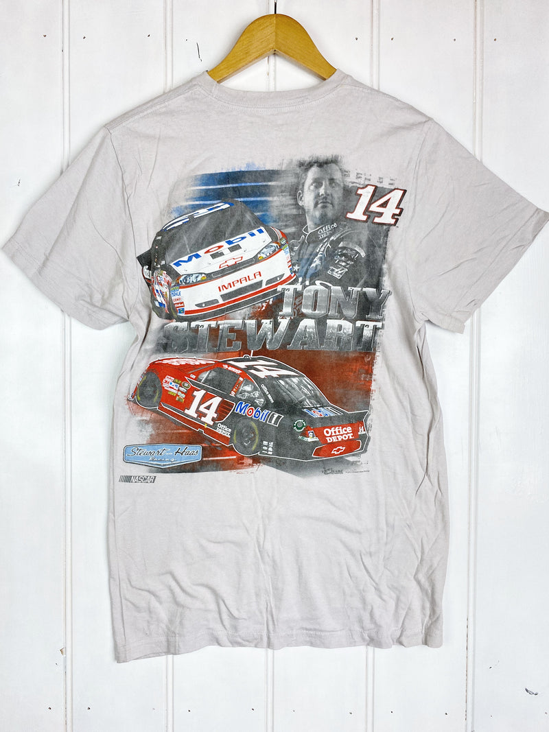 Preloved Nascar - Tony Stewart Off-White Tee - Small