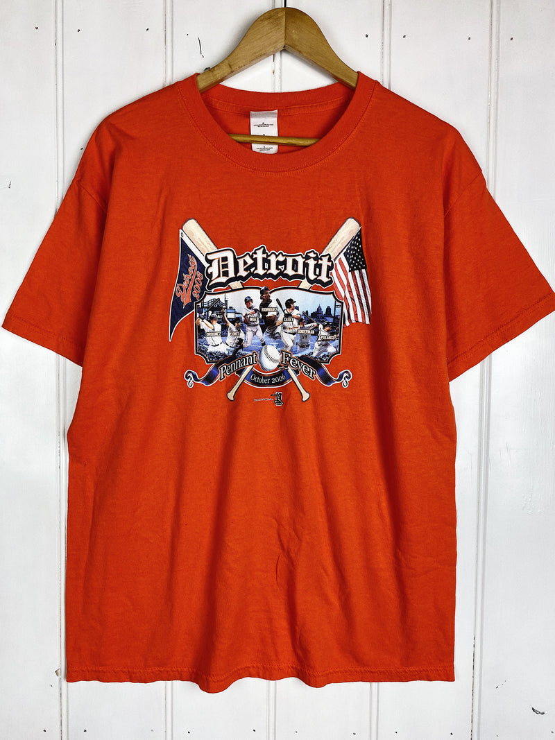 Preloved Sports - Detroit Pennant Fever Orange Tee - Large