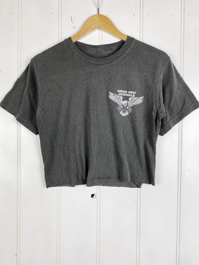 Originals Eagle Faded Black Cropped Tee