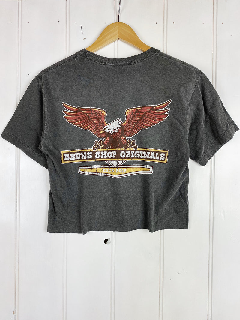 Originals Eagle Faded Black Cropped Tee