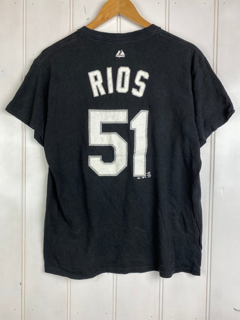 Preloved Sports - White Sox White Rios Black Tee - Medium
