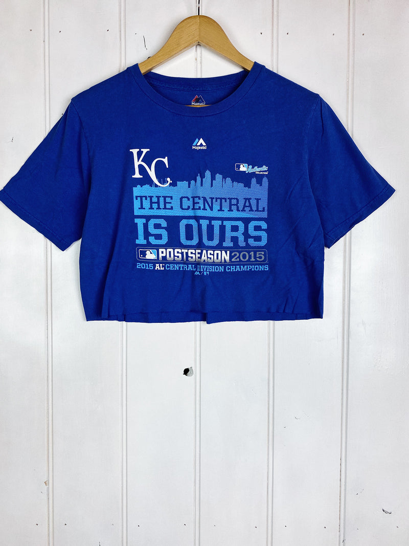 Preloved Sports - The Central Blue Cropped Tee - XSmall