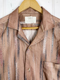 Vintage Party Shirt - Squire Brown Shirt - Medium