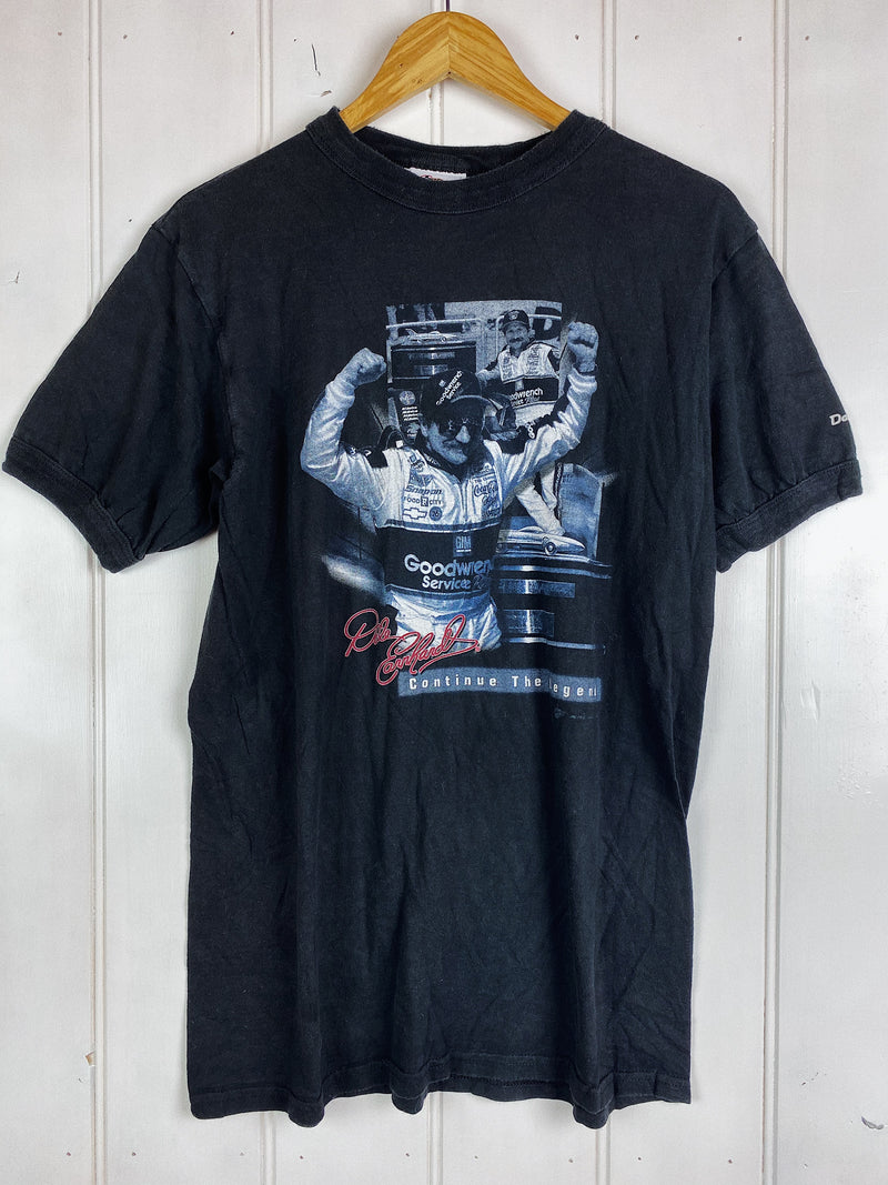 Vintage Nascar - Continue The Legend Black Ringer Tee - Medium