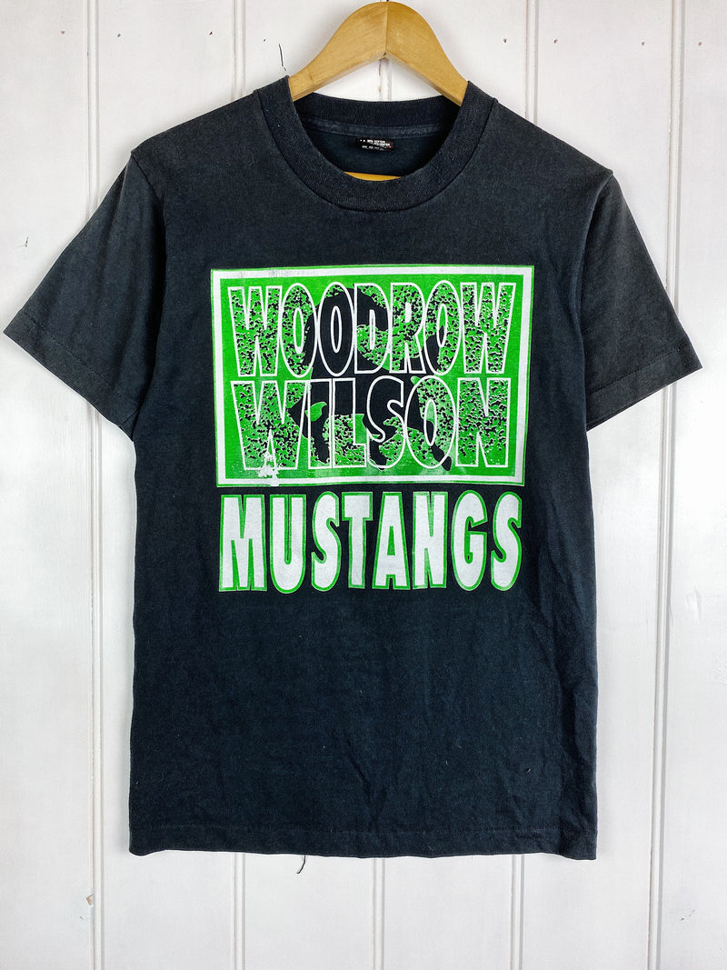 Preloved Animals - Mustangs Black Tee - Small