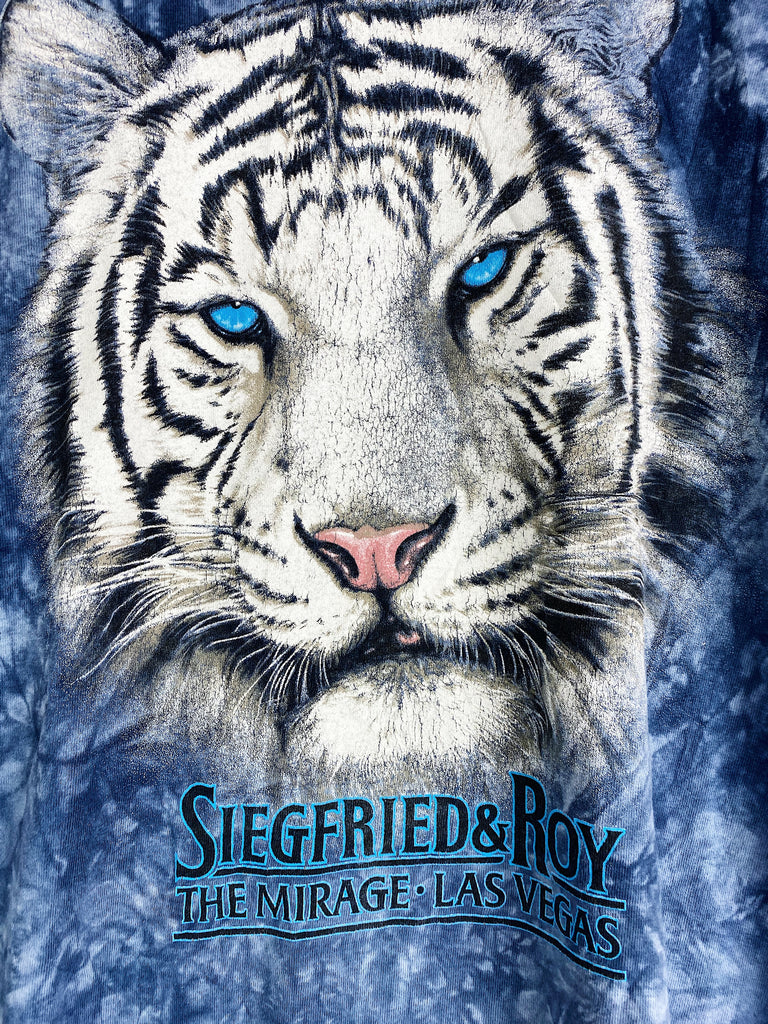Preloved Animals - Siegfried Snow Leopard Blue  Tee - Large