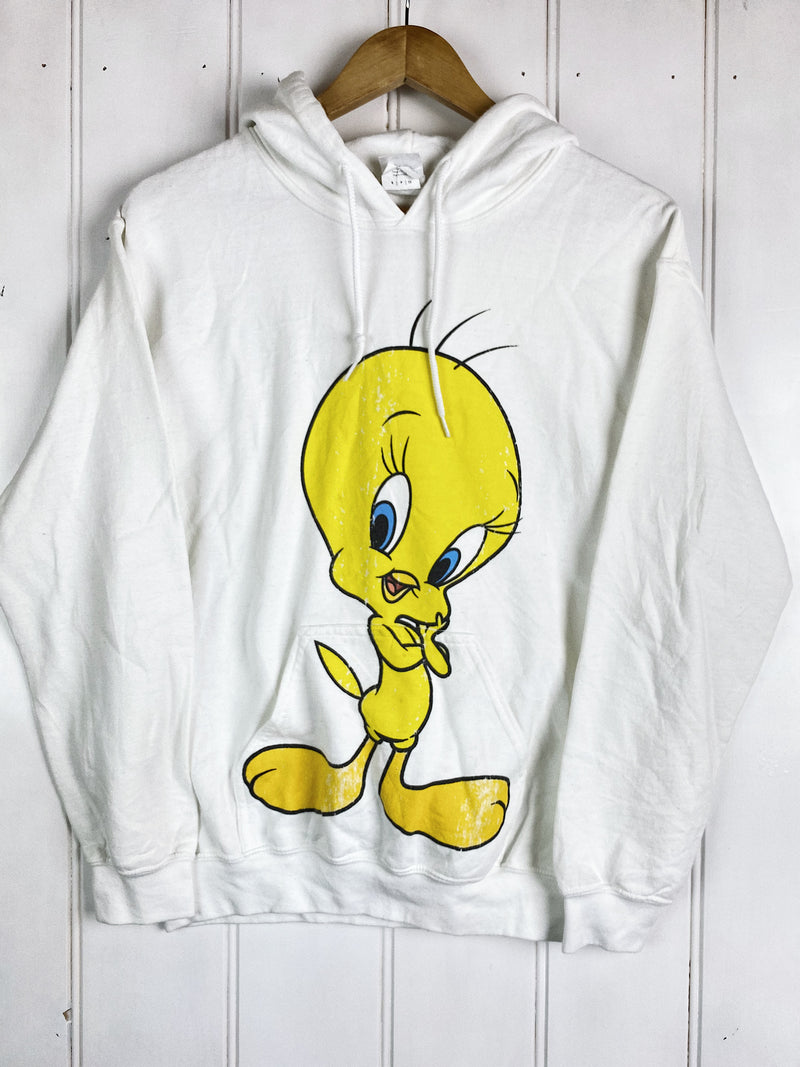 Preloved Cartoon - Tweety White Sweatshirt - Small