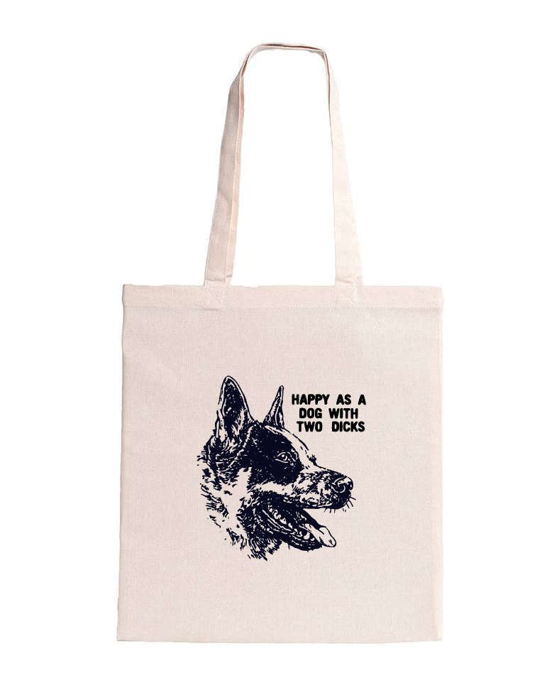 Happy As Tote Bag - Natural